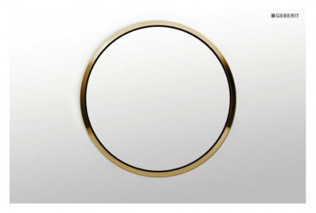Кнопка смыва Geberit Sigma 10 115.758.KK.5 белый/золотой