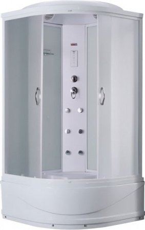 Душевая кабина Timo Eco TE-0780 80x80x215 профиль белый, стекло рифленое