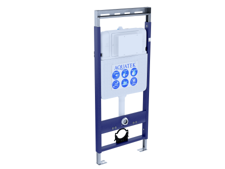 Set AQUATEK БЕТТА (рама  INS-0000010  Easy Fix 50+звукоизоляционная прокладка+унитаз БЕТТА AQ1253W-00+тонкое сиденье с механизмом плавного закрывания)