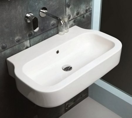 Раковина подвесная 75см Azzurra Glaze GLZ275M/SOSPbi*1 белый