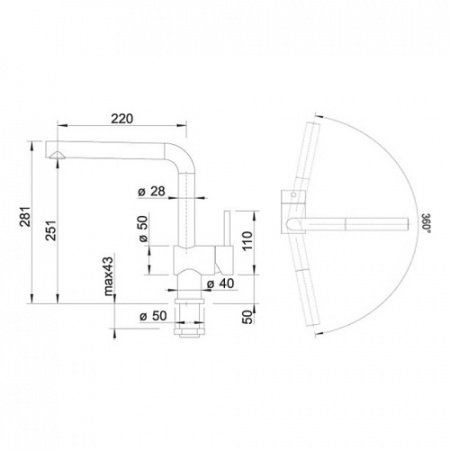 Смеситель для кухни Blanco Linus-F 514025 хром