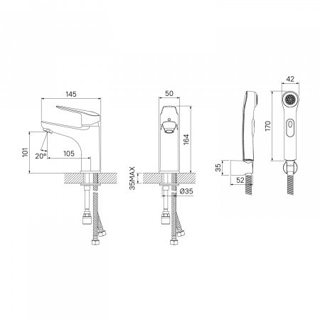 Смеситель для раковины IDDIS Torr TORSB00i08 хром глянцевый