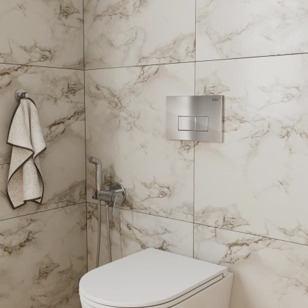 Кнопка смыва для унитазов D&K Rhein DB1499001 хром