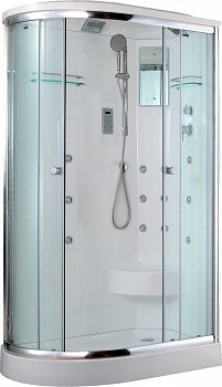 Душевая кабина Timo Lux T-7702 R 120x85x225 профиль хром глянцевый, стекло прозрачное