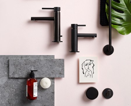 Смеситель для раковины Vitra Origin A4255536 черный матовый