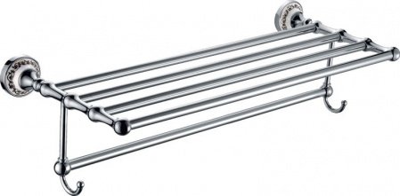 Полка для полотенец Fixsen Bogema FX-78515 Хром Белый