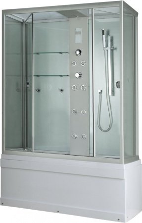 Душевая кабина Timo Lux TL-1505 148x82x220 профиль хром глянцевый, стекло прозрачное