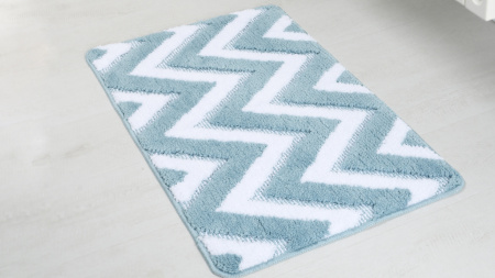 Коврик для ванной Fixsen River 1-ый, FX-5004С, голубой, 50х80 см.