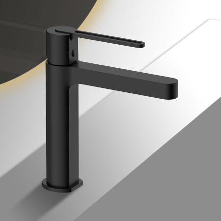 Смеситель для раковины Vincea Rondo VBF-1R1MB черный матовый