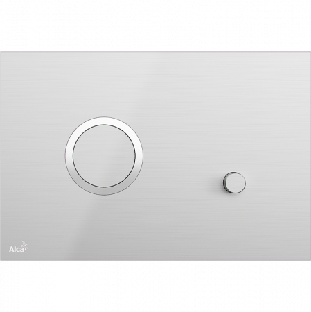 Кнопка смыва AlcaPlast Flat STING-INOX алюминий матовый