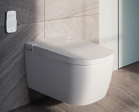 Унитаз подвесной безободковый Vitra V-Care Basic 5674B003-6193 с сиденьем микролифт
