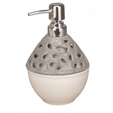 Дозатор жидкого мыла Fixsen Sedy FX-A237-G6-1 Белый Серый Хром