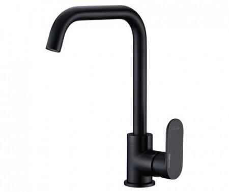 Смеситель для кухни WasserKraft Elbe A7407 черный матовый
