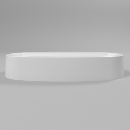 Умывальник WHITECROSS Obsidian D 65x37 (белый глянец) иск. камень