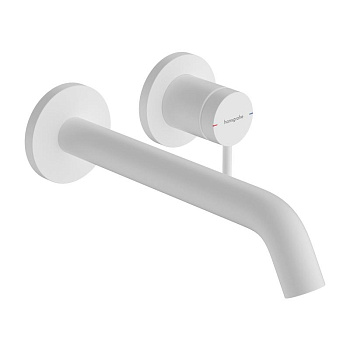 Смеситель для раковины (излив 225мм) Hansgrohe Tecturis S 73351700 белый матовый