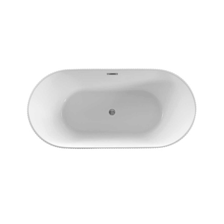 Ванна акриловая Vincea VBT-426-1700 1700*800*580, цвет белый, слив-перелив в комплекте, хром