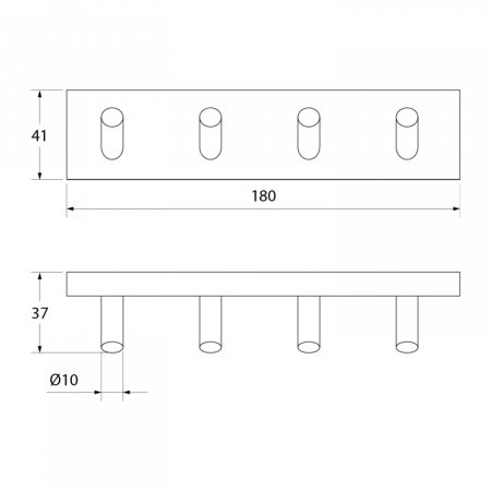 Крючок IDDIS Edifice EDISB40i41 хром