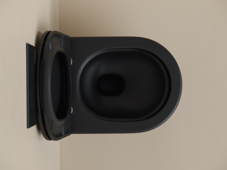 Унитаз подвесной безободковый Ceramica Nova Up CN4007MB черный матовый