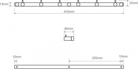 Крючок для полотенец Bemeta Omega 104606112 Глянец