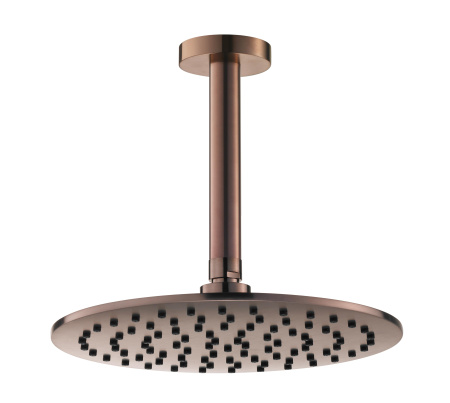 Потолочный (кронштейн 15см) верхний душ 25см Benesque Lumiere 22010506 бронза брашированная