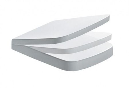 Крышка-сиденье Globo Relais RE020.BI белая, с микролифтом, петли хром