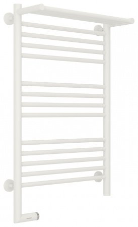 Полотенцесушитель электрический Сунержа Богема с полкой 2.0 80х50 белый матовый, подключение левое