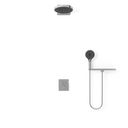 Душевой комплект Vincea Inspire VSFW-3I21T1RCH встраиваемый, термостатический, 2 режима, хром