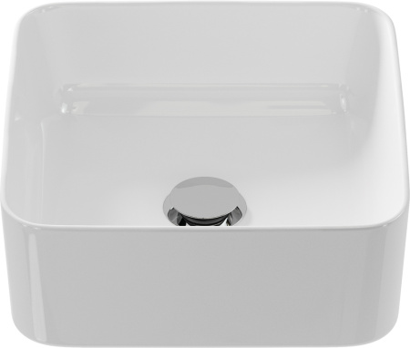 Раковина накладная 35см Cersanit Crea 35 Square UM-CRE35/1-oc-S белый