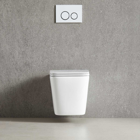 Унитаз подвесной безободковый Vincea Q-Line VT1-12T белый, с сиденьем микролифт