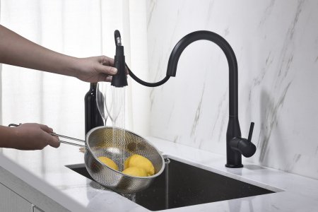 Смеситель для кухни Timo Saona 2336/03FL черный матовый