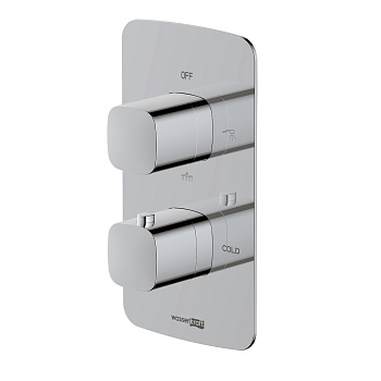 Термостат для ванны с душем на 3 потребителя WasserKraft Naab 8644 хром