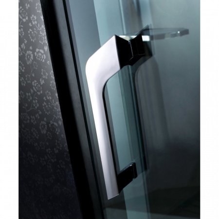 Душевая кабина Orans 89101LB 100x100x220 профиль черный, стекло прозрачное