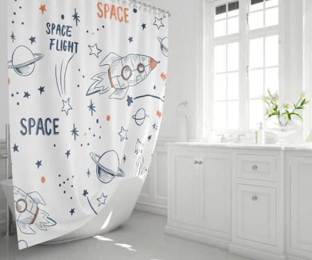 Штора для ванной Fixsen Space, FX-2508