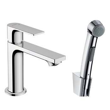 Смеситель для раковины с гигиеническим душем Hansgrohe Rebris E 72216000 хром