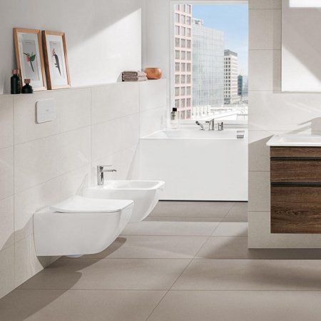 Унитаз подвесной безободковый Villeroy & Boch Venticello Pack 4611RS01 с сиденьем микролифт