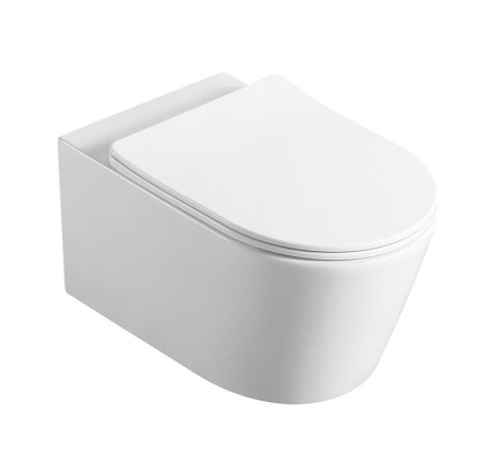 Унитаз подвесной безободковый Vincea Cute VT1-24 белый, с сиденьем микролифт