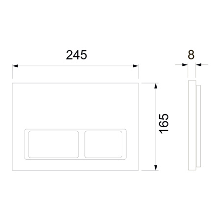 Кнопка смыва TECE Spring V 9940203 белый