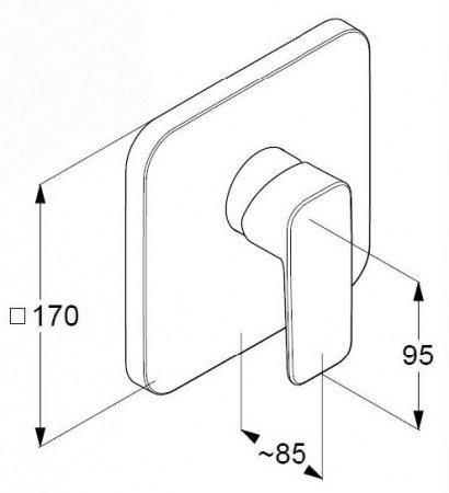 Смеситель для душа Kludi Pure&Style 406550575 хром