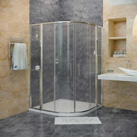 Душевой угол RGW Hotel 110x110x195 профиль хром, стекло прозрачное