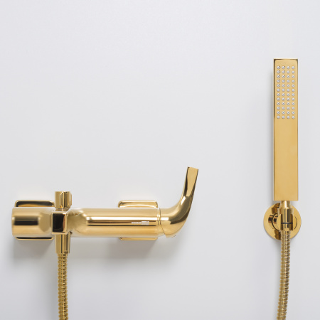 Смеситель для ванны с душем WasserKraft Sauer 7101 золото