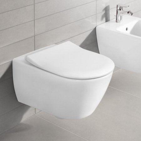 Унитаз подвесной Villeroy & Boch Subway 2.0 5614R201 сиденье микролифт тонкое