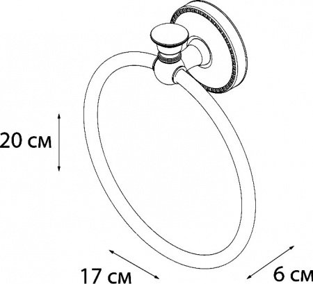Кольцо для полотенец Fixsen Adele FX-55011 Хром