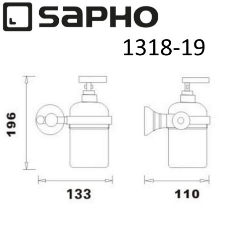 Дозатор Sapho DIAMOND 1318-19 бронза