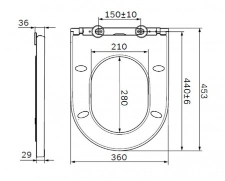 Сиденье для унитаза AM PM Inspire C507854WH с микролифтом