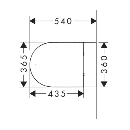 Унитаз подвесной безободковый Hansgrohe GladeLake S 60201450 белый