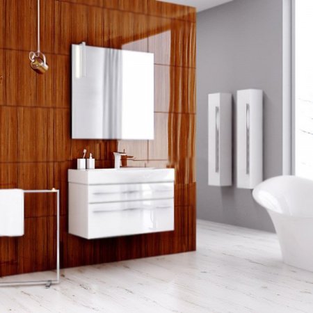 Тумба для комплекта Aqwella 5 stars Милан 80 подвесная, с ящиками