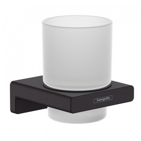 Стакан для ванной Hansgrohe AddStories 41749670 черный матовый