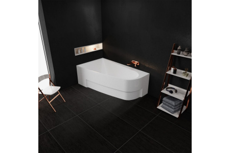 Ванна акриловая левосторонняя Vayer BOOMERANG Гл000009592, 170x90