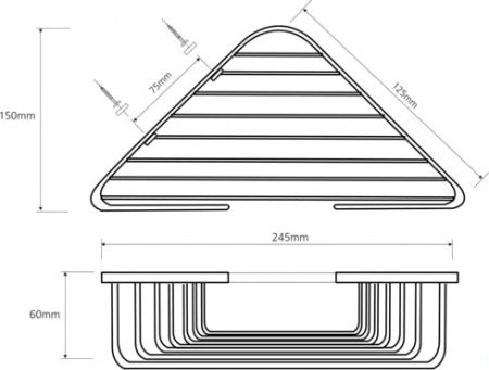 Мыльница Bemeta Cytro 102308122 Глянец