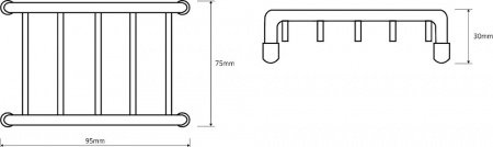 Мыльница Bemeta Cytro 104708182 Глянец